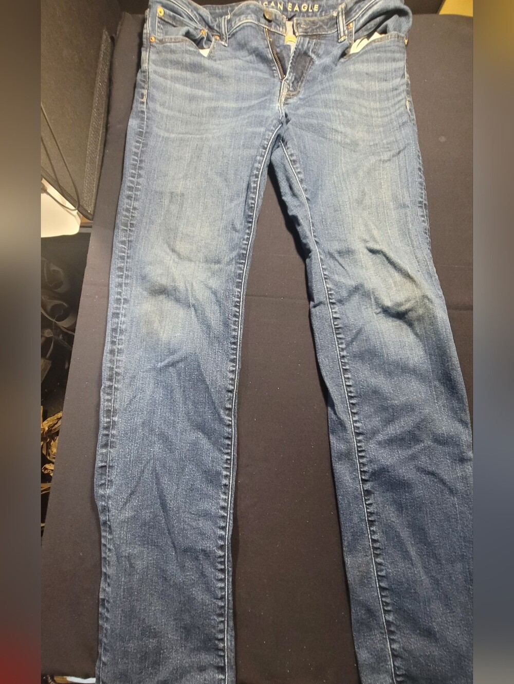 American Eagle Outfitters Medium Blue Denim Jeans 34x36 Slim Straight